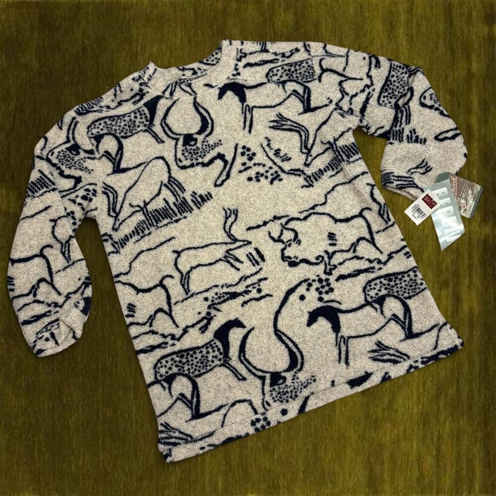 Woolrich Gorpcore Outdoorsy Hiking Camping Fleece Sweater NWT